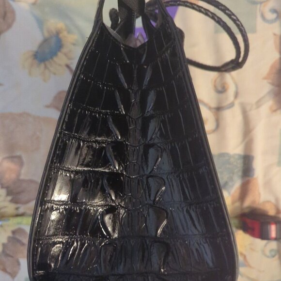 High Quality Handbag Black Crocodile Texture Large - Picture 4 of 7